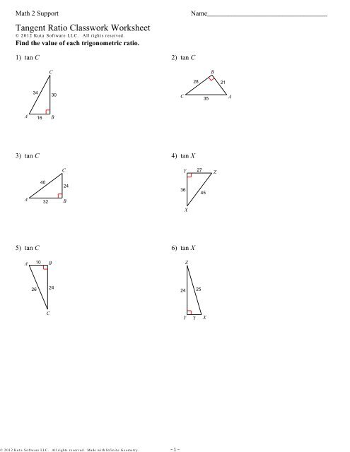 tangent-ratio-classwork-worksheet-sd43