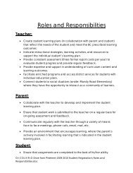 Roles and Responsibilities - SD43