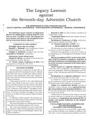 The Legacy Lawsuit against the Seventh-day ... - SDADefend