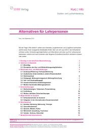 Alternativen für Lehrpersonen [PDF] - SDBB