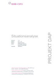 Projekt DAP: Situationsanalyse [PDF] - SDBB