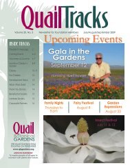 Quail News.indd - San Diego Botanic Garden