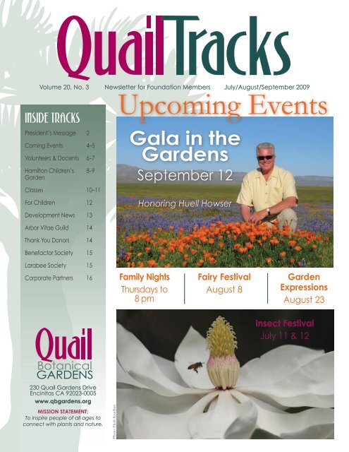 Quail News.indd - San Diego Botanic Garden