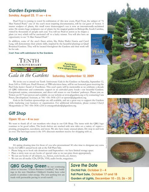Quail News.indd - San Diego Botanic Garden
