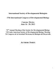 Author Index - Society for Developmental Biology