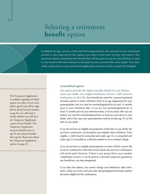 Retirement Plan booklet - sdcera