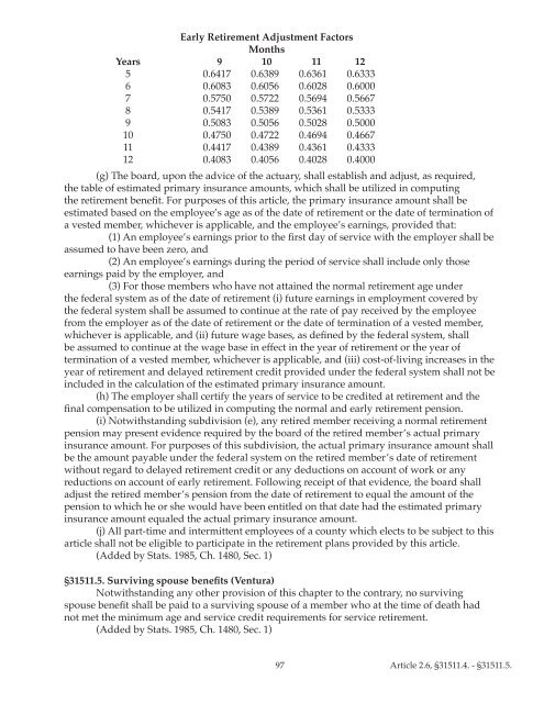 County Employees Retirement Law of 1937 (CERL) - sdcera