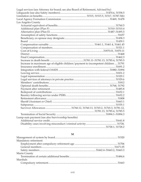 County Employees Retirement Law of 1937 (CERL) - sdcera