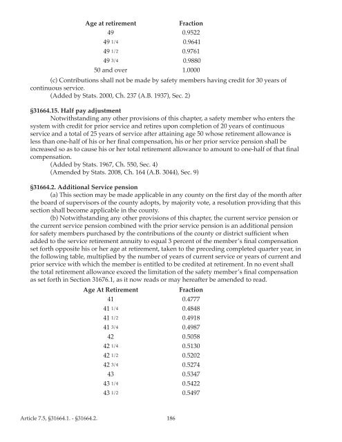 County Employees Retirement Law of 1937 (CERL) - sdcera