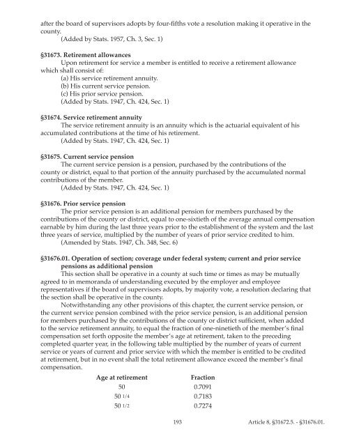 County Employees Retirement Law of 1937 (CERL) - sdcera