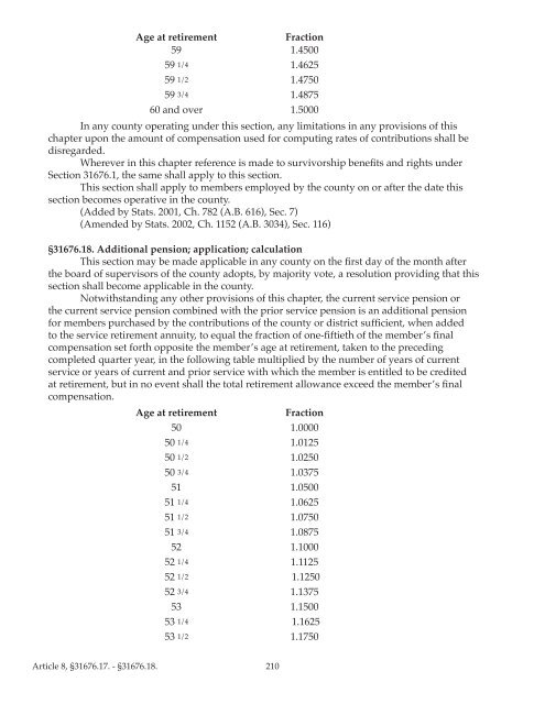 County Employees Retirement Law of 1937 (CERL) - sdcera