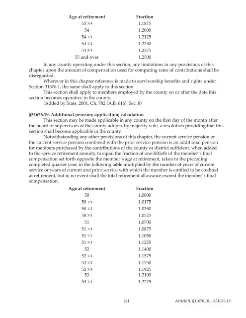 County Employees Retirement Law of 1937 (CERL) - sdcera