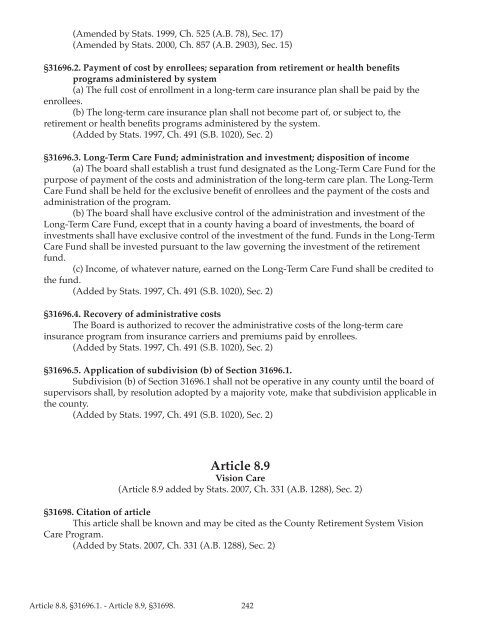 County Employees Retirement Law of 1937 (CERL) - sdcera