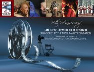 2010 Film Festival Brochure - San Diego Center For Jewish Culture