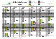 Abfuhrkalender 2013 - Gemeinde NÃ¼mbrecht