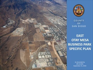 east otay mesa business park specific plan - County of San Diego ...