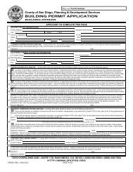 form permit application building county diego san
