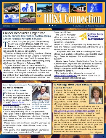 The HHSA Connection HHSA Connection - County of San Diego