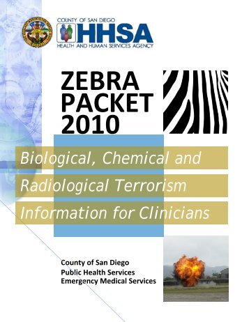 Zebra Packet 2010 - County of San Diego - State of California