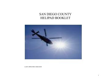 Heliport Booklet - County of San Diego