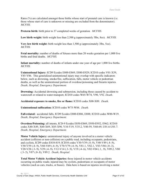 County of San Diego Community Profiles North Central Region Profile