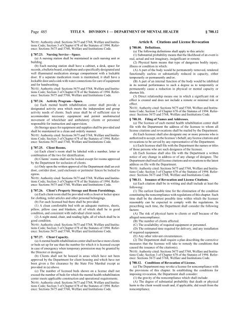 CALIFORNIA CODE OF REGULATIONS - State of California