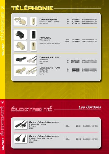 TÃLÃPHONIE ÃLECTRICITÃ - SDE Distribution SDE Distribution