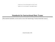 Standards for Instructional Data Teams - Connecticut State ...