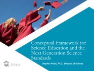 Conceptual Framework for Science Education and the Next ...