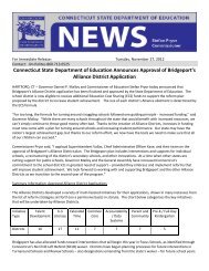 Connecticut State Department of Education Announces Approval of ...