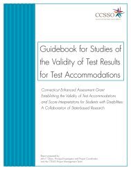 Establishing the Validity of Test Accommodations and Score ...