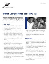 Winter saving and safety tips - San Diego Gas & Electric