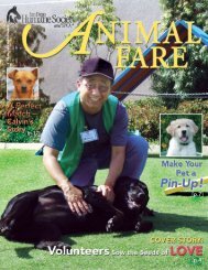 SUMMER 2006 â¢ V ol. 41 No. 2 - San Diego Humane Society and ...