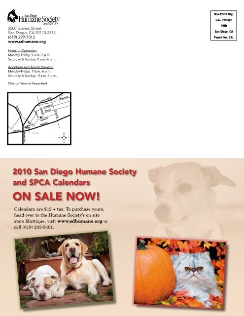 Winter 2009 â¢ V ol. 43 No. 4 - San Diego Humane Society and SPCA