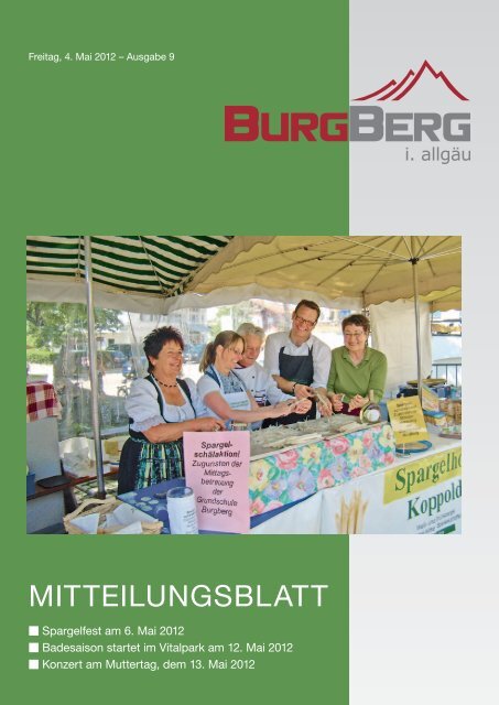 Eröffnung am 12. Mai ab 10 Uhr - Burgberg