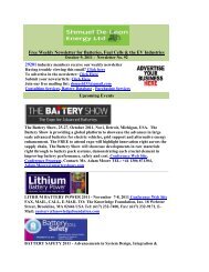 Free Weekly Newsletter for Batteries, Fuel Cells - Shmuel De-Leon ...