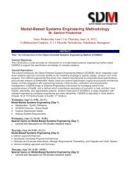 Model-Based Systems Engineering Methodology