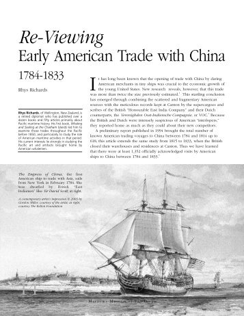 Early American Trade with China - Maritime Museum of San Diego