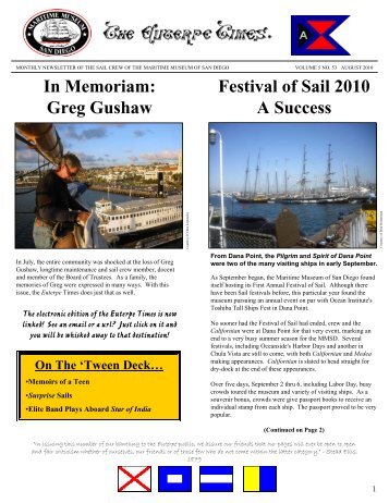 Euterpe Times V5 NO. 53 - Maritime Museum of San Diego