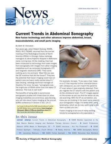 Current Trends in Abdominal Sonography - Society of Diagnostic ...