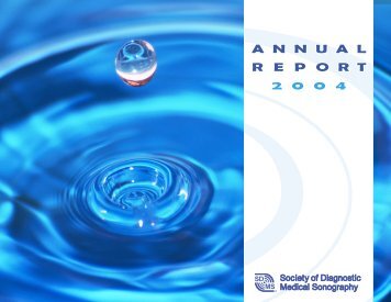 SDMS Annual Report 2004 - Society of Diagnostic Medical ...