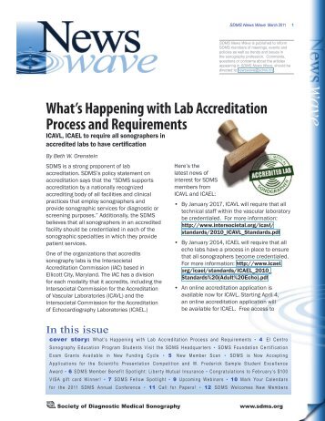 What's Happening with Lab Accreditation Process - Society of ...
