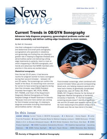 Current Trends in OB/GYN Sonography - Society of Diagnostic ...