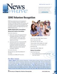 SDMS Volunteer Recognition - Society of Diagnostic Medical ...