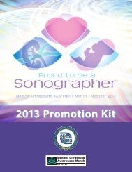 2012 Promotion Kit - Society of Diagnostic Medical Sonography