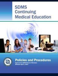 SDMS Continuing Medical Education - Society of Diagnostic ...