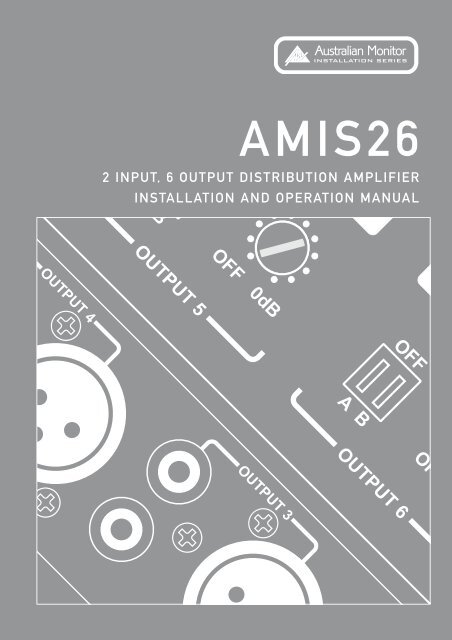 AMIS26 Manual - Australian Monitor