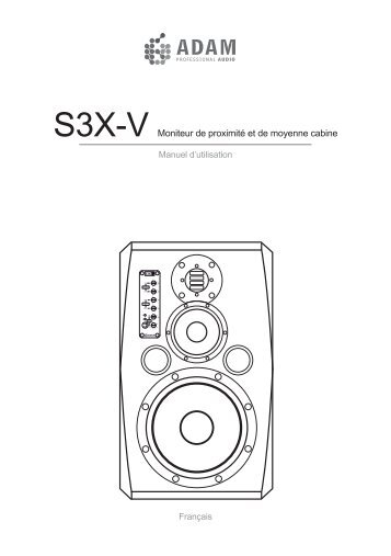 ADAM S3X-V - Manuel d'utilisation