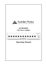 AMIS120XL Manual - Australian Monitor