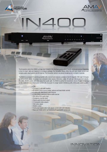 IN400 Brochure - Australian Monitor